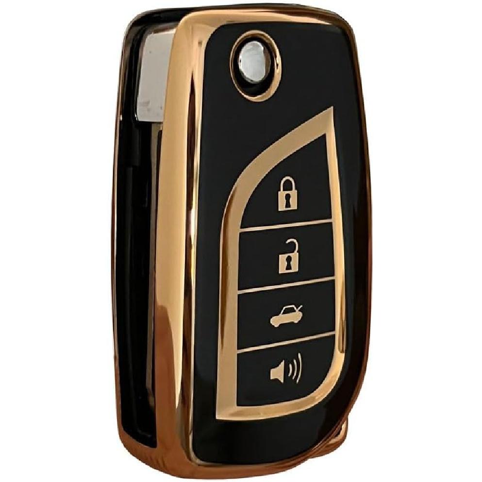 Weiches TPU für Toyota Schlüsselanhänger-Abdeckung, Zubehör, passend für Toyota Fortuner Tundra Camry RAV4 Highlander Corolla