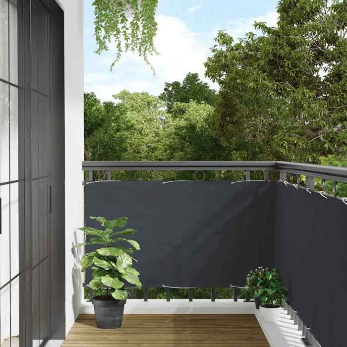VidaXL Anthracite Balcony Privacy Screen 500x120 Cm PVC, Fence Roll, Fence Strip, Fence Screen 4005486