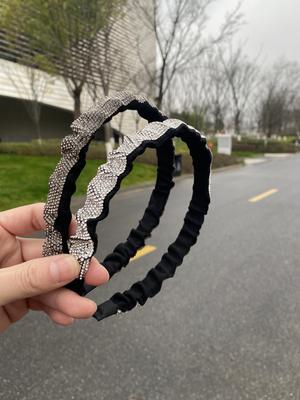 Retro Schlichtes Voll-Diamant Kristall Stirnband Damen High-End Mode Gesichtswasch- und Haarschmuck