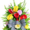 Floral Teardrop Swag Artificial Flower Wreath Decorating Wall Decor Door Wreaths Spring Summer