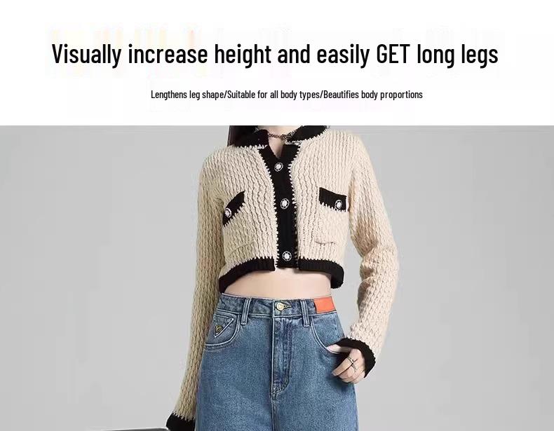 Džíny s vysokým pasem a rovnými nohavicemi pro ženy - Léto 2025 Zeštíhlující styl zakrývající boky