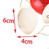 20 Pieces White Easter Eggs Paintable Toys with Rope, Paintbrush And Acrylic Paint for Preschool