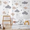 Starry Cloud Warm Wall Stickers Children'S Room Kindergarten Decoration Wallpaper Self-Adhesive Pvc Stickers