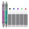 6-in-1 Mehrfarbiger Kugelschreiber-Set Einziehbar 5 Farben und Mechanischer Bleistift in einem Stift Multifunktionsstift Schreibwaren