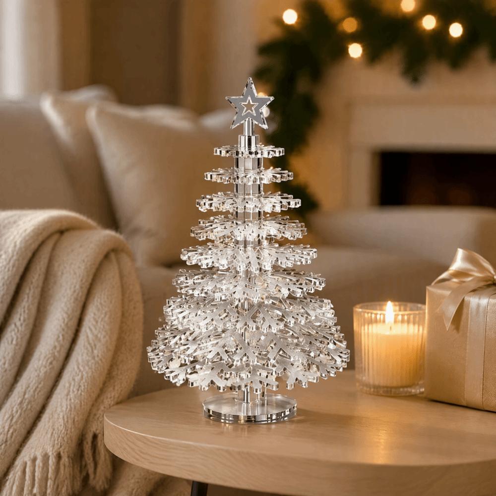 DIY Desktop Xmas Tree Transparent Tabletop Decoration Decorative Christmas Tree Desktop Ornament