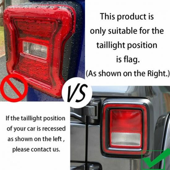 Taillights Cover Tail Light Guards Trim for Jeep Wrangler JL 2018+ Accessories