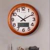 Vintage Wall Clock LCD Display Wall Watch Silent Elegant Large Decorative Clock Minimalist Luxury Aesthetic Living Room Watches