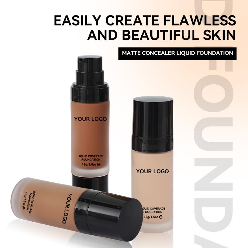 Cross-Border Foundation & Concealer: Brightens, Moisturizes, Long-Lasting, Custom Logo Available.