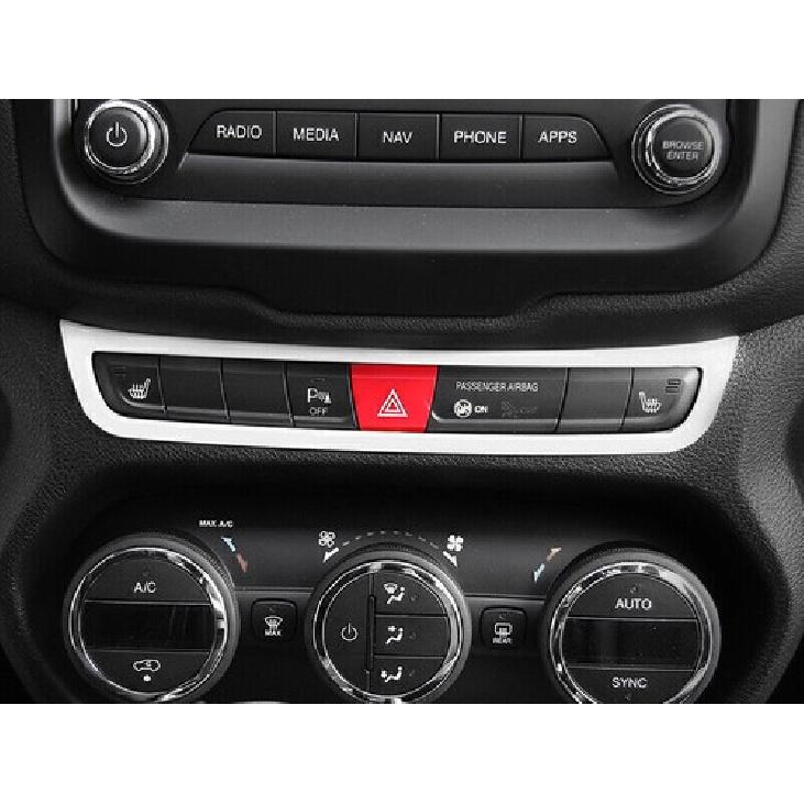 For Jeep Renegade 15 16 17 Alpine White Emergency Light Switch Panel Trim 1pcs