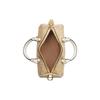 COACH Lacey Canvas With Leather Boston Bag, Handbag, Shoulder Bag, Crossbody Bag Small Womens Khaki