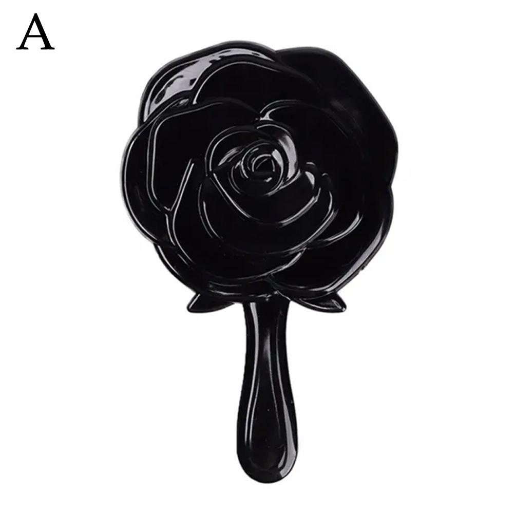 Retro Rose Blume Form 3D Stereo Kosmetik Make-up Kompaktspiegel 4 Farben zur Auswahl Handspiegel Kompaktspiegel Weihnachtsgeschenke