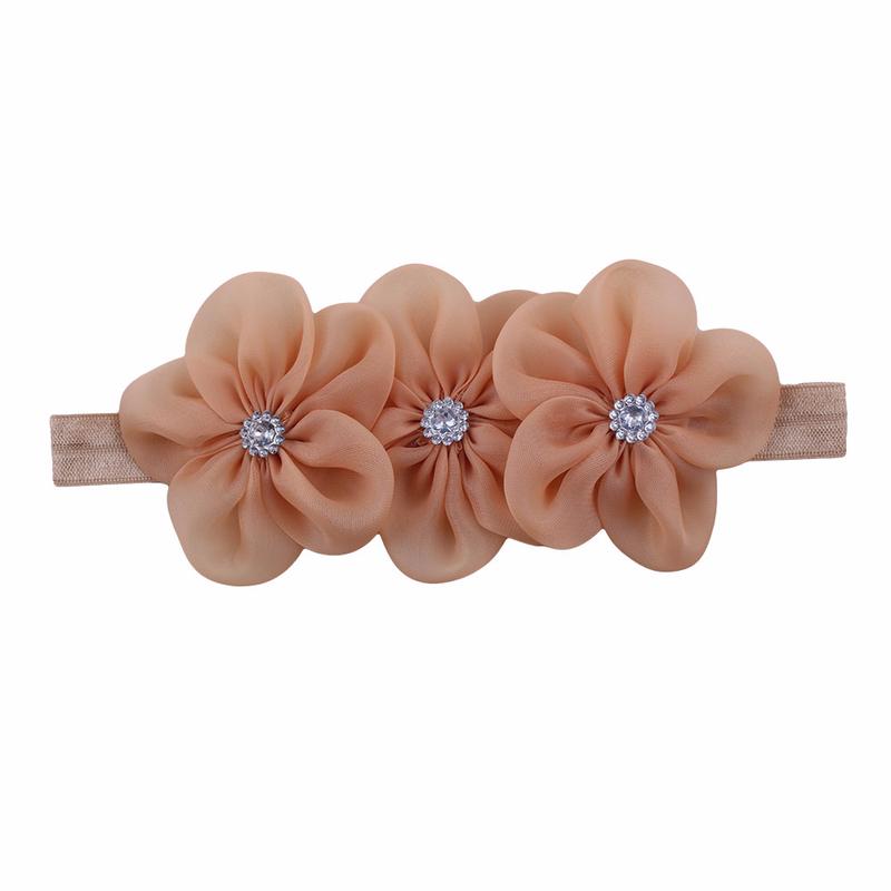 

Лента с цветами и кристаллами на волосы для девочек хаки