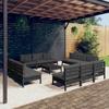 Day and Night - Day and Night Garden Furniture 13 Pieces with Anthracite Pine Wood Cushions