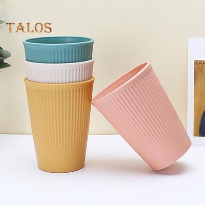 6Pcs Plastic Water Cup Dishwasher Safe Drinking Cup BPA Free Eco-Friendly Reusable Coffee Mug Kitchen Utensils Set