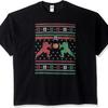 Capcom Men's Big and Tall Street Fighter Ko Ugly Christmas T-Shirt B&t, Black, 5XL