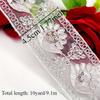 10 Yards Embroidered Lace Trim Ethnic Jacquard Ribbon DIY Clothing Accessories Sewing Craft Wrapping Decoration Material