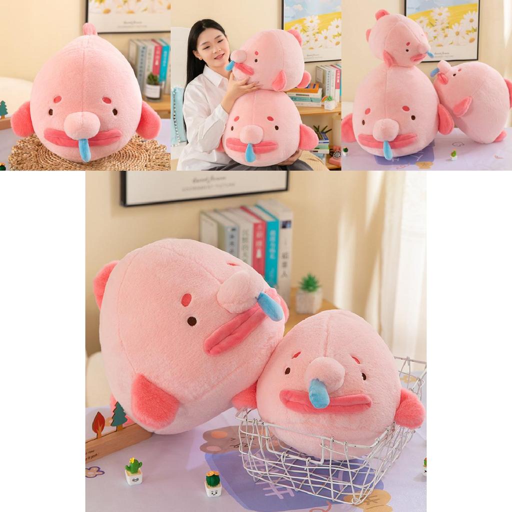 Cute Adorable Snot Fish Whale Plush Toy Pillow Gift Wholesale 30cm 0.25kg