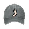 Modern Feminine Beauty Line Art Port  New Vintage Washed Cotton Baseball Cap Sun Hats
