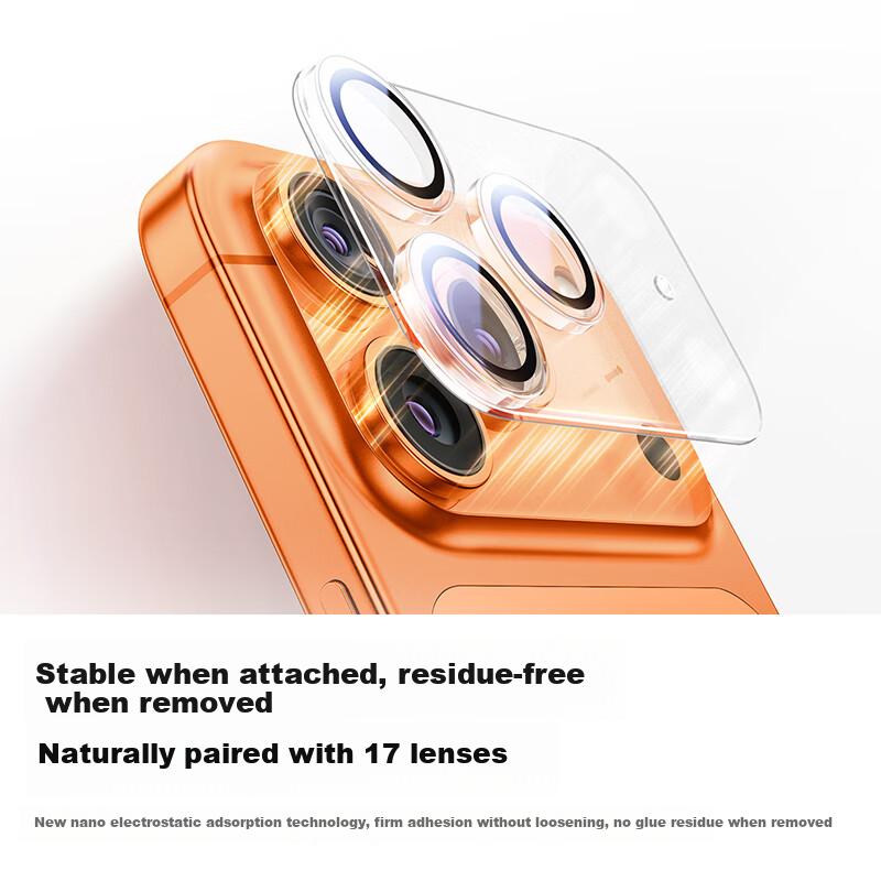 Full Coverage Lens Film for Apple 17 Pro Max, iPhone 17 Pro Max ReCamera Lens Protector, High Definition Full Coverage Anti-Scratch and Anti-WeMobile