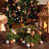 Valery Madelyn Christmas Tree Ball Set of Gold and Forest Stylish European and Nordic Style Ornaments, 3cm, 49, Copper, Design, Decorations,
