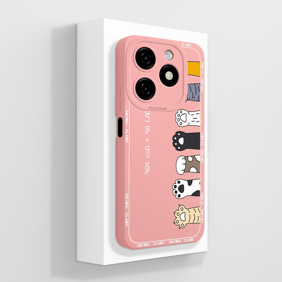 For Tecno Spark 20 Pro Plus 20C Case Creative Cartoon Cover For Spark20 Pro 4G 5G Soft Liquid Silicone Anti Drop Phone Protector