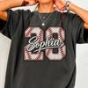 Comfort Colors® Custom Baseball Number Boxy Tee, Baseball Name Tee, Personalized Baseball Player Shirt, Baseball Gift, Sports Mom, Game Day
