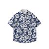 Summer 3D Printed Short Sleeve Flower Shirt Men'S Vintage Hawaiian Beach Casual Loose Men'S Large Size Shirt
