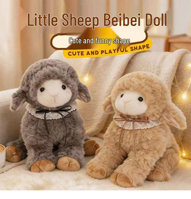 Cute Lamb Plush Backpack - Adorable Sheep Shoulder Bag Gift for Girls