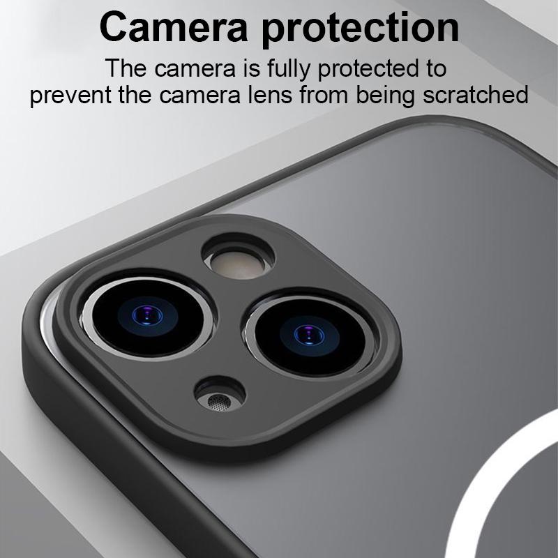 For Magsafe Luxury Silicone Transparent Case For Iphone 14 13 12 11 Pro Max X Xs Xr 7 8 Plus Magnetic Wireless Charging Cover