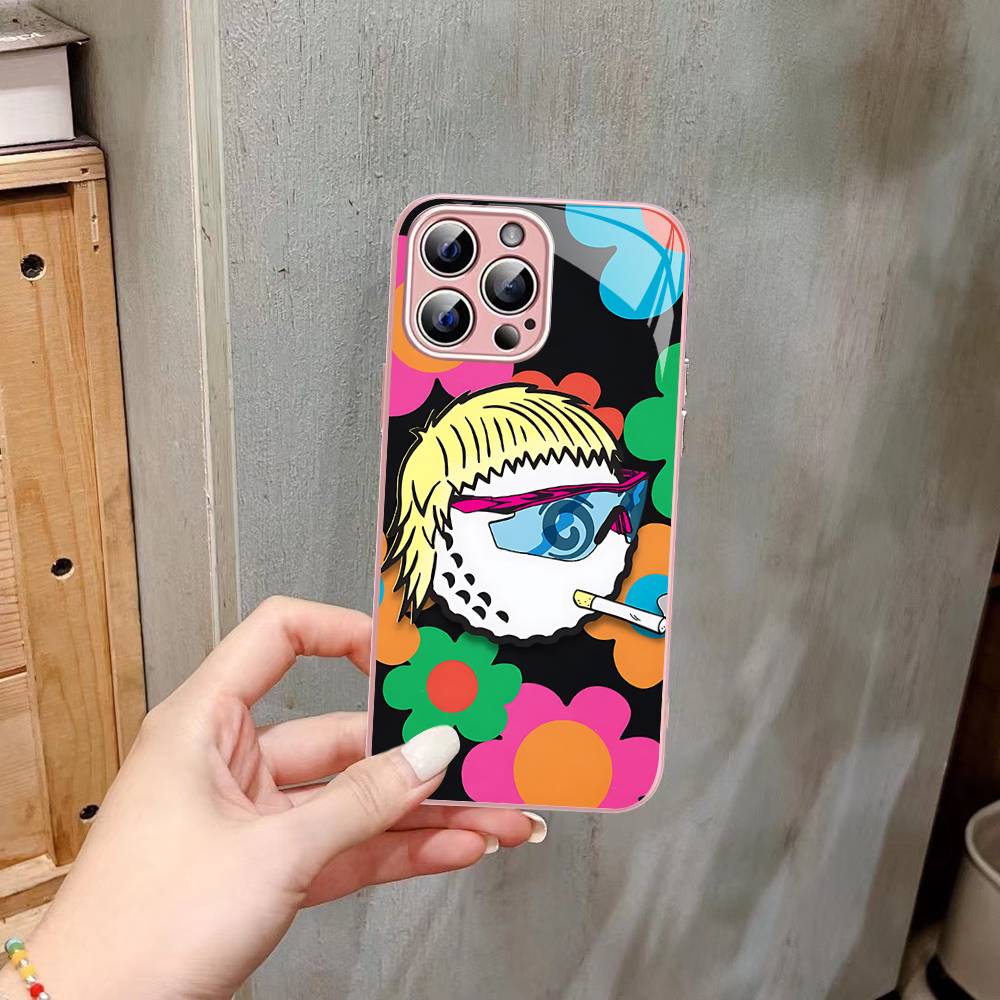 Fashion M-Malbon G-Golf Logo For IPhone 14 13 12 Mini 11 Pro XS Max X XR 14 Plus Tempered Glass Cover
