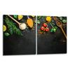 2x GLASS PROTECTIVE PLATE FOR STOVE 40x52 KITCHEN