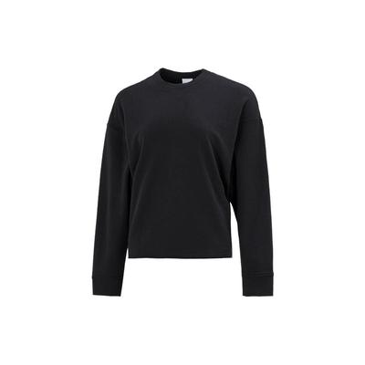 Yoga Luxe Crew Neck Pullover Sweatshirt Women Tops Black DM6976-010
