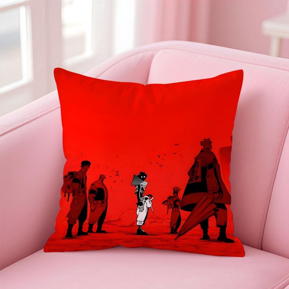 manga gritty GGachiakuta Cushion Cover Pillowcase Short Plush Invisible zipper Room Sofa Cushion Cover