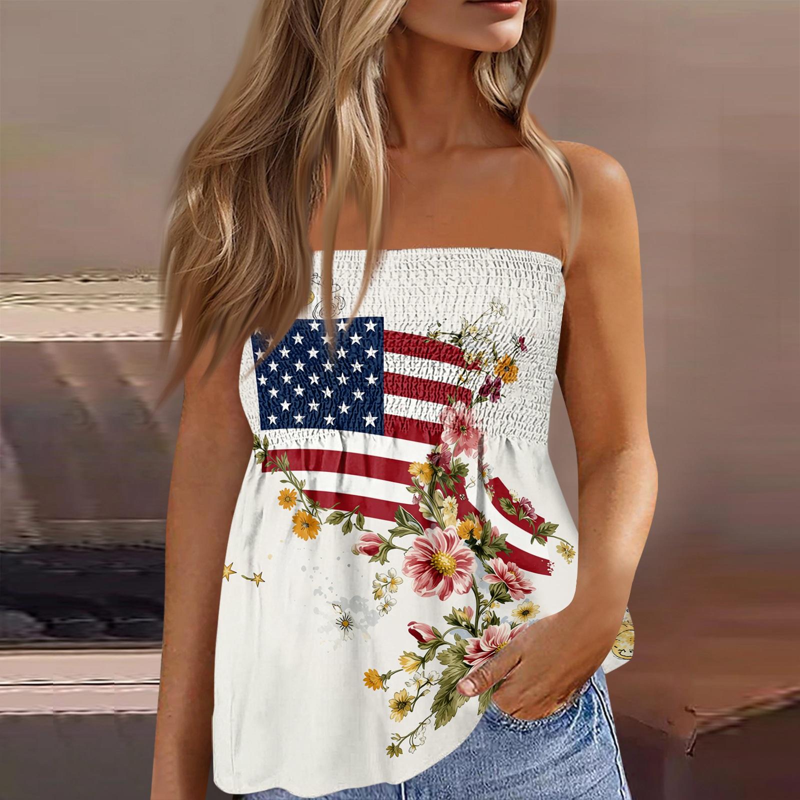 

Летние топы-трубы для женщин, Милые сексуальные безрукавки с принтом, открытыми плечами XL