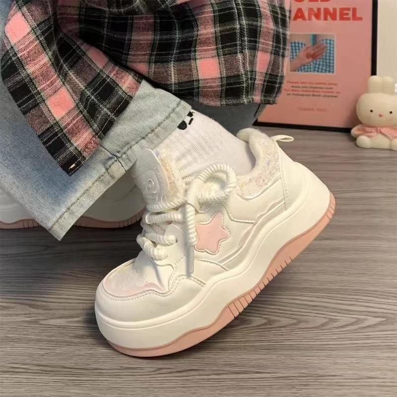 Thick-soled Spring New Xiaoxiangfeng Casual Sports Board Shoes Student Star Shoes