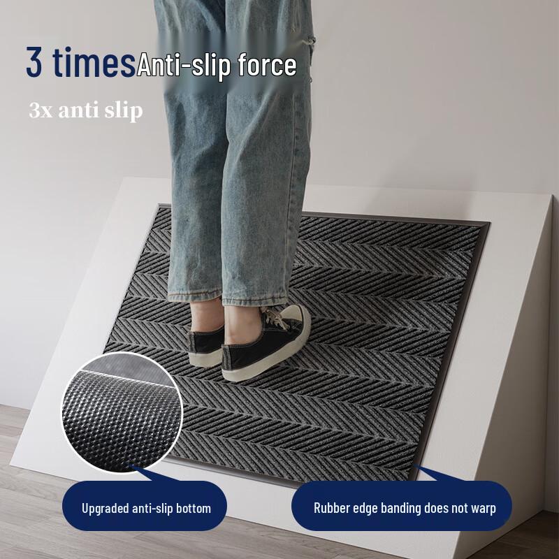 Durable Rubber Edge Anti-Slip Entrance Mat