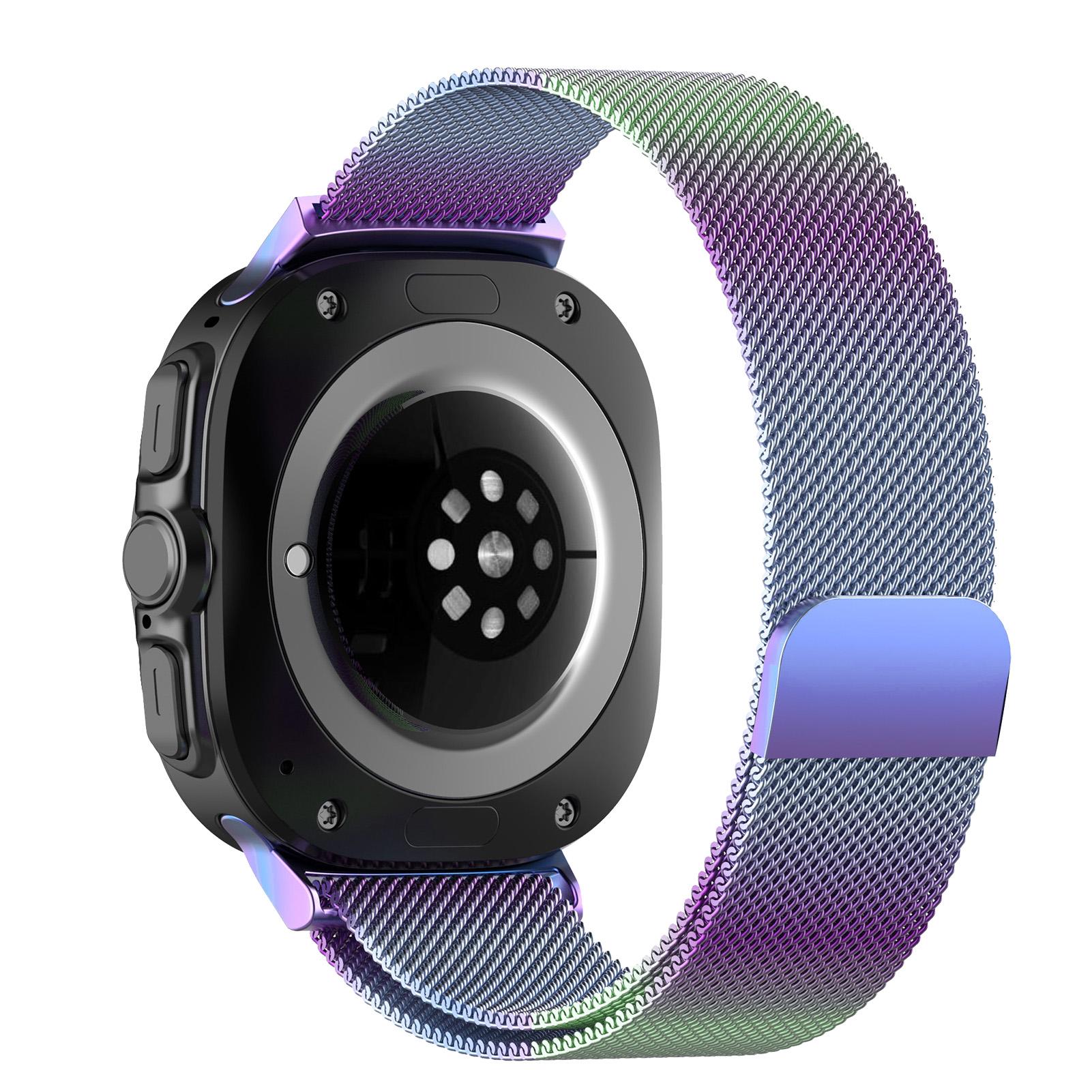 

Металлический ремешок One Click для Samsung Galaxy Watch Ultra 47 мм из нержавеющей стали без зазоров Магнитный браслет-ремень для Galaxy Watch 7 Ultra Сменный ремешок for galaxy watch Ultra