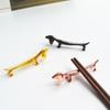 2PCS Dog Shape Dachshund Dog Chopstick Holder Zinc Zinc Zinc Alloy Cutlery Rest  Dinner Table Supplies
