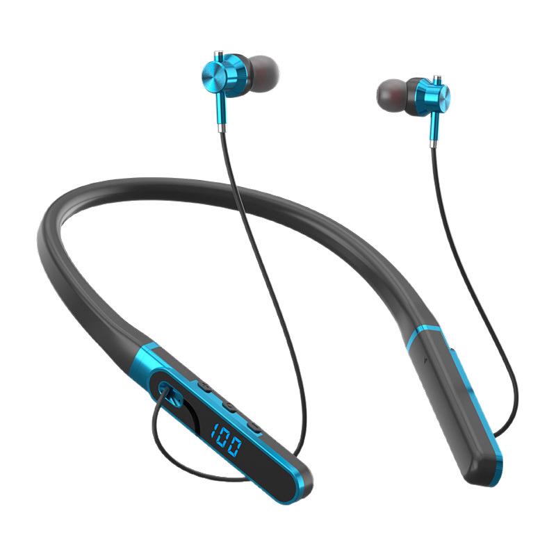 Neckband Bluetooth Headphones with Long Battery Life, Large Volume, Compatible with Apple, Huawei, and Android Devices