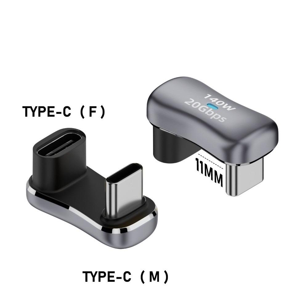 180 Degree Angle USB C Adapter U Shaped USB C Converter Charging Adapter Type C Adapter Tablet
