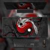 Mouse Pad Black White Non-Polar Table Mat Extra Large Keyboard Mousepad Thickened Customizable Game Mat Home Office Tablecloth