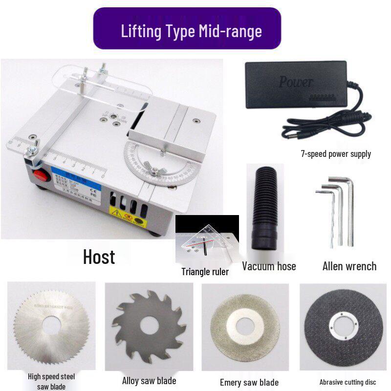 Mini Table Saw Multifunctional Electric Cutter for Woodworking, Acrylic, and PCB