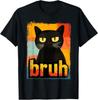 Funny Cat Bruh Meme Graphic For Teens Men Women Unisex T-Shirt