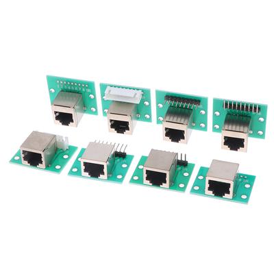 1Pcs Rj45 Adapter Board To Xh2.54 Modular Ethernet Connector Adapter Network Interface + Breakout Board + Pin Header