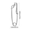 10PCS Stainless Steel Longline Snap Clip 2.6x100mm Heavy Duty Tuna Clip for Saltwater/Freshwater Fishing Floating Line Tackle