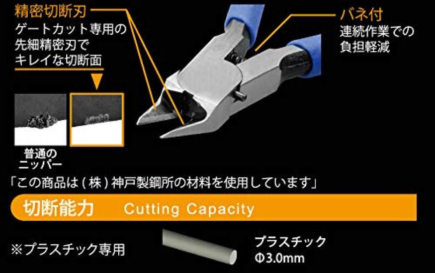 Tsunoda TTC KingTTC Plastic Thin-Blade Nippers, 120mm, No. 27, TN-120