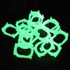 10 Pcs/set Glow Halloween Fake Teeth Plastic Zombie Fake Teeth Funny Luminous Dentures  Unisex