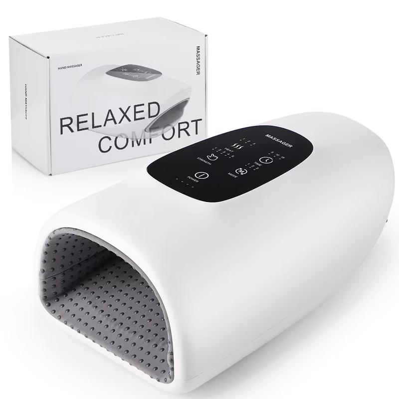 

Portable Multi-Functional Hand Acupoint Massager For Pain Relief Numbness Palm Therapy Kneading Heating Care For Home And Office белый