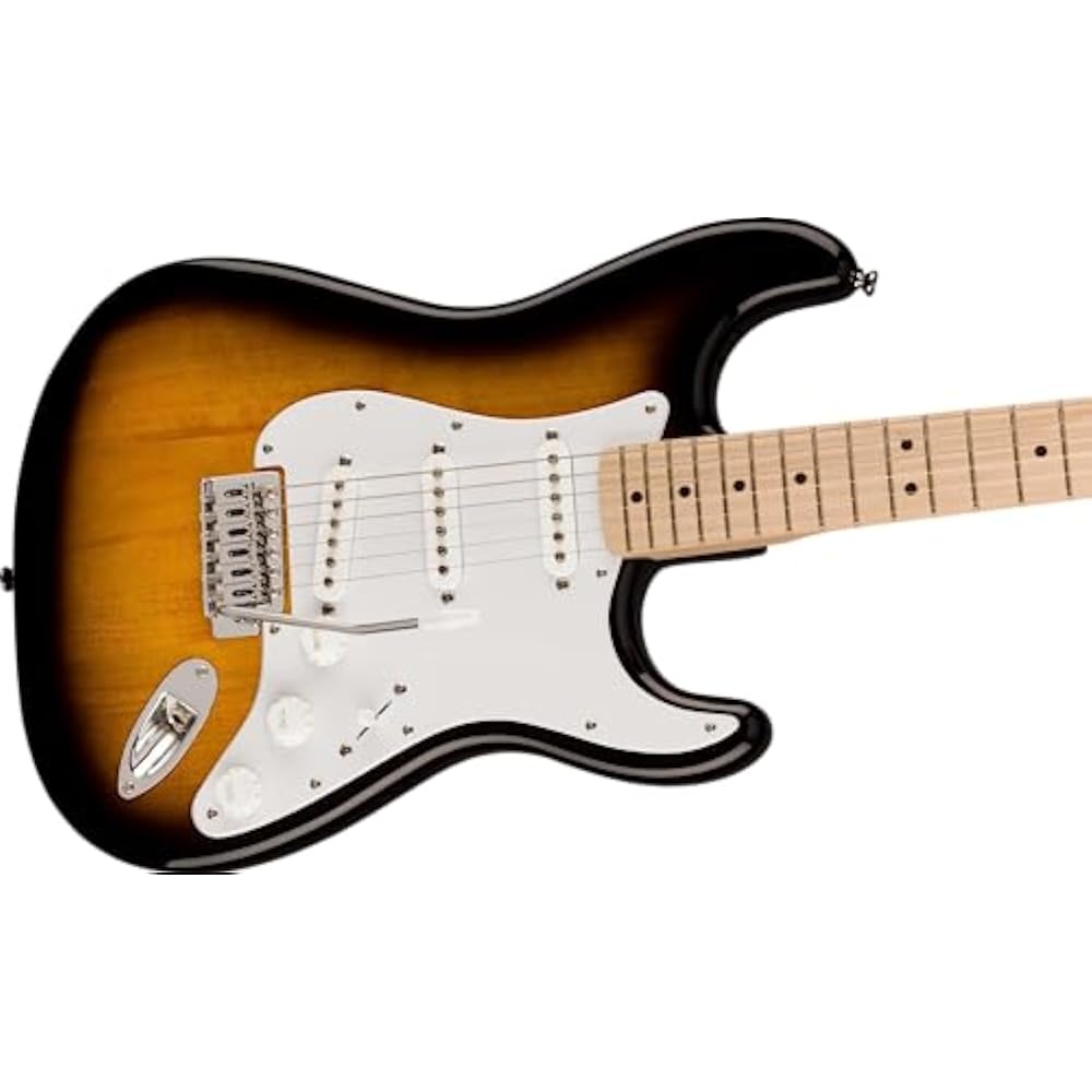 Squier by Fender Squier Electric Guitar Squier Sonic™ Stratocaster®, Maple Fingerboard, White Pic...