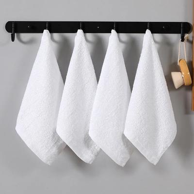 4Pcs 28x28cm Square White Soft Terry Cotton Hand Towel Soft Absorbent Kitchen Bathroom Multifunctional Cleaning Tools